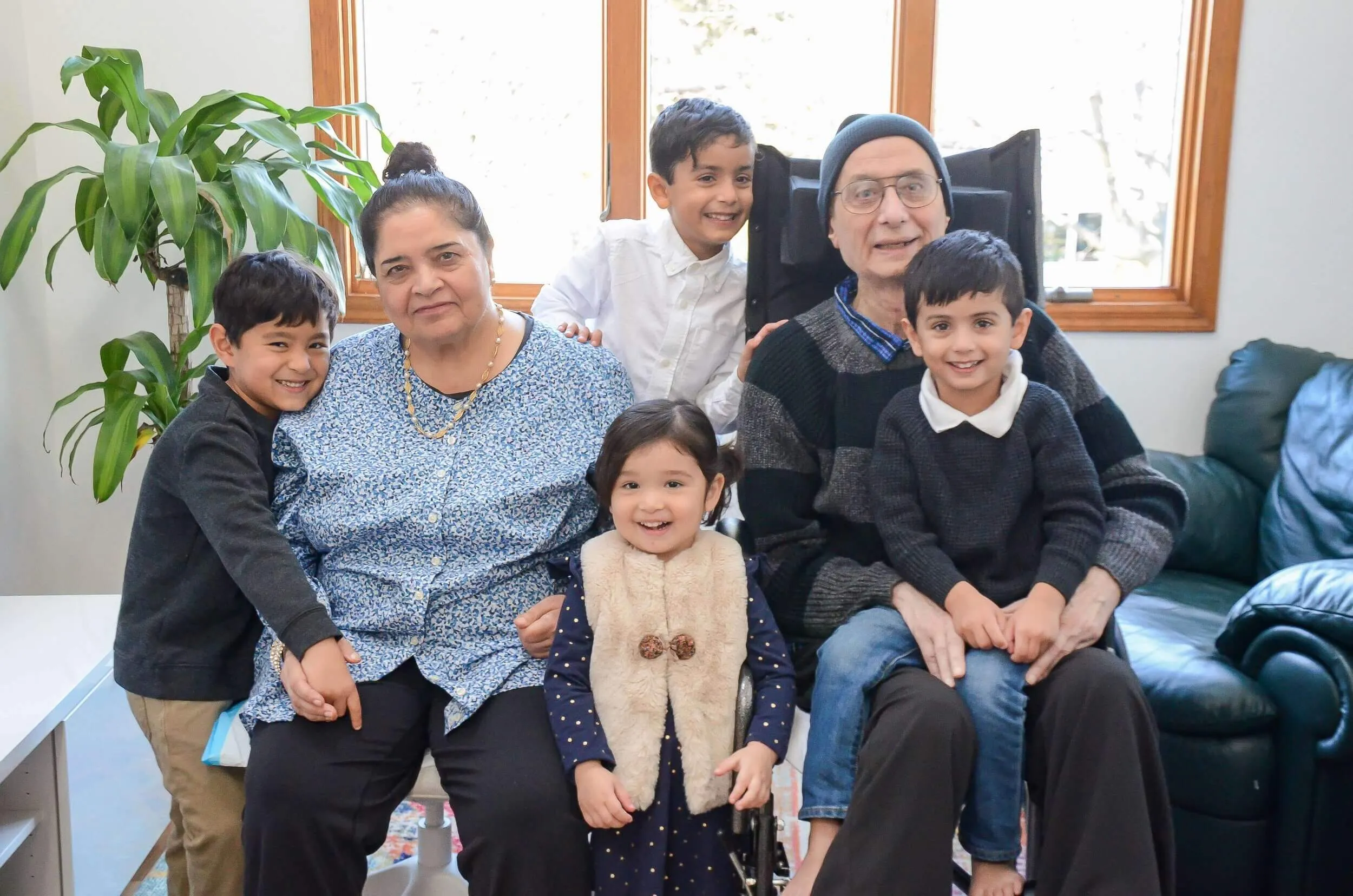 Drs. Madad with grandchildren