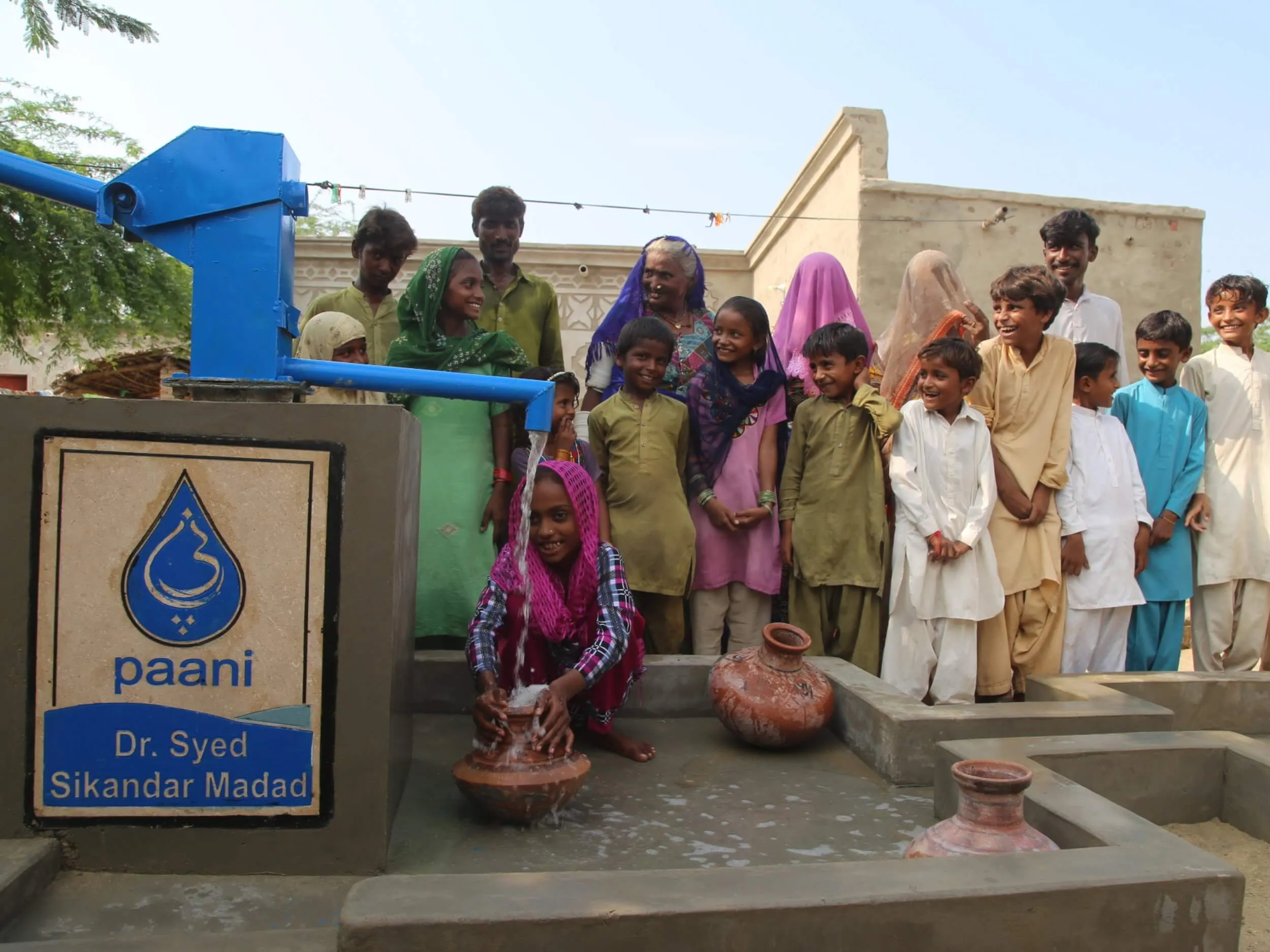 A water well funded in Dr. Madad's memory